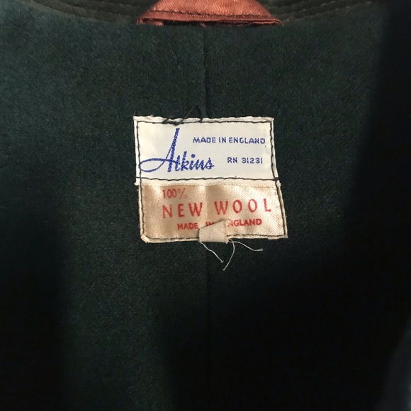 Vintage Atkins Plaid Pea Coat - Picture 5 of 8